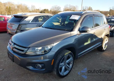 2016 Volkswagen Tiguan R-Line from USA, damaged, VIN WVGAV7AX0GW043492